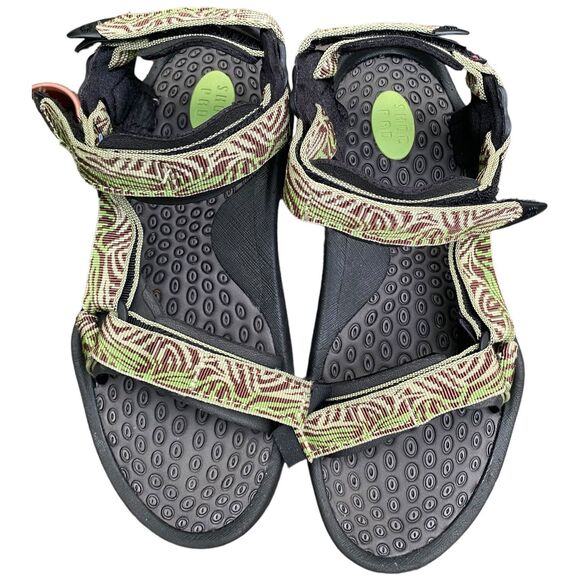 Teva S/N 6800 Size 9 Multicolor Nylon Tribal Ankle Strap Hiking Outdoor Sandals - Picture 1 of 12
